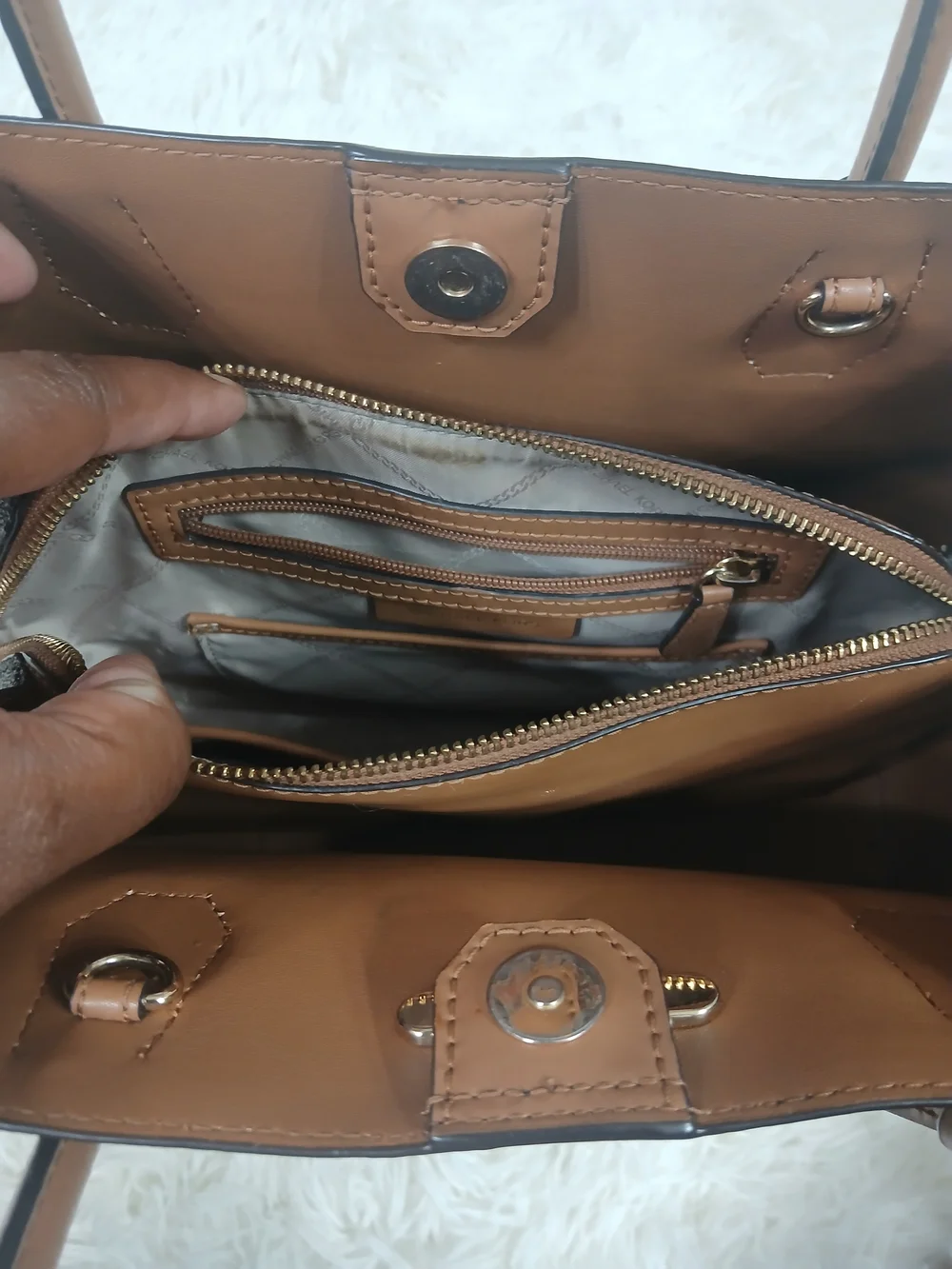 Michael Kors Brown Signature Tote Bag